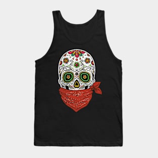 Dead Sugar Skull Design Tank Top